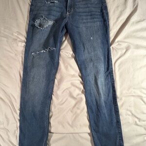 Hollister High Rise Super Skinny Jeans W32 L30 Distressed